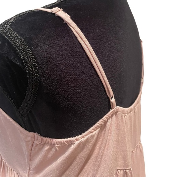 American Eagle blush nude pink spaghetti strap baby doll tunic top size small - Picture 5 of 9